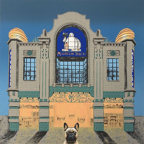 Wes Anderson's Dog - Michelin Building by Mychael Barratt