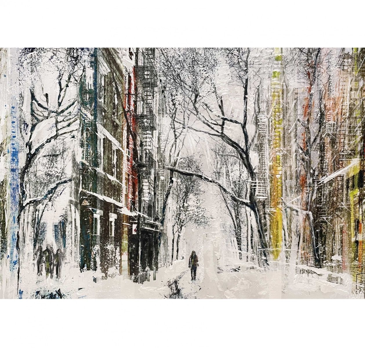 West Village in Snow by Gill Storr - Secondary Image
