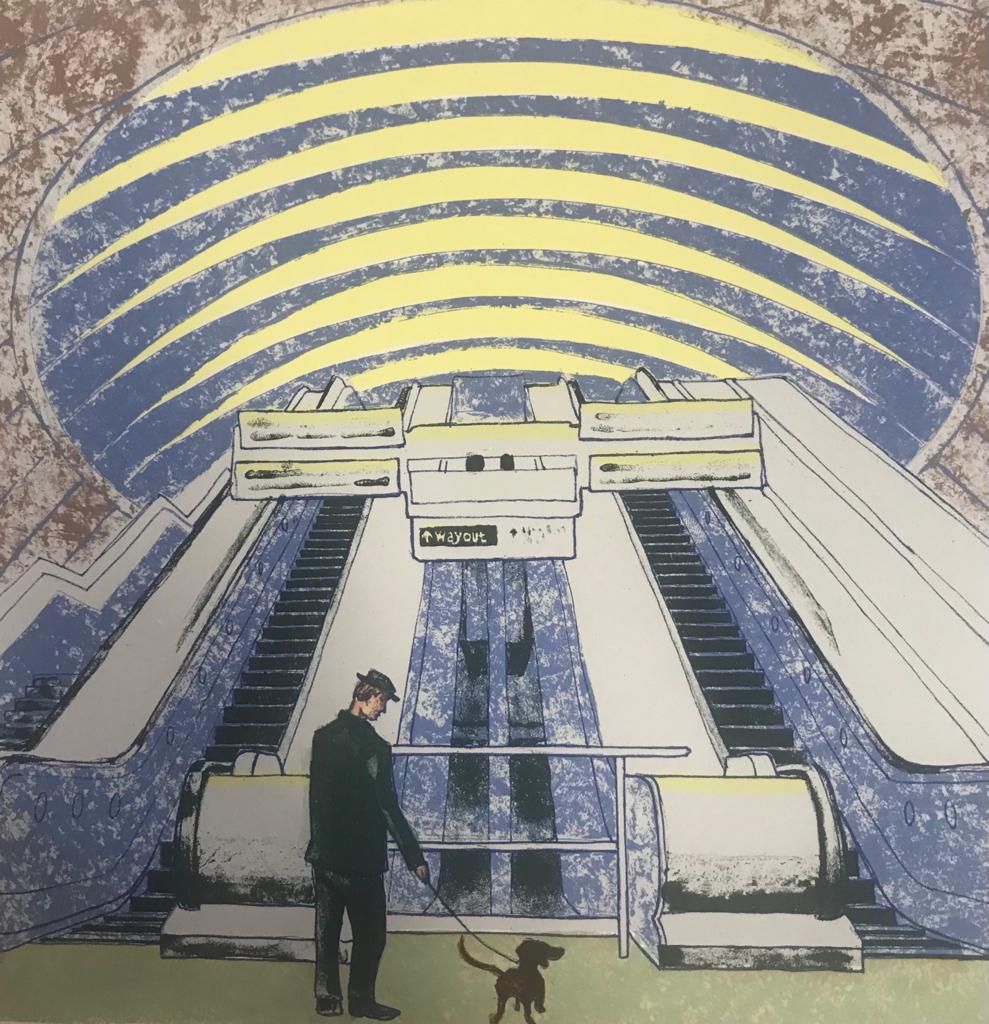 Wes Anderson's Dog - Canary Wharf by Mychael Barratt