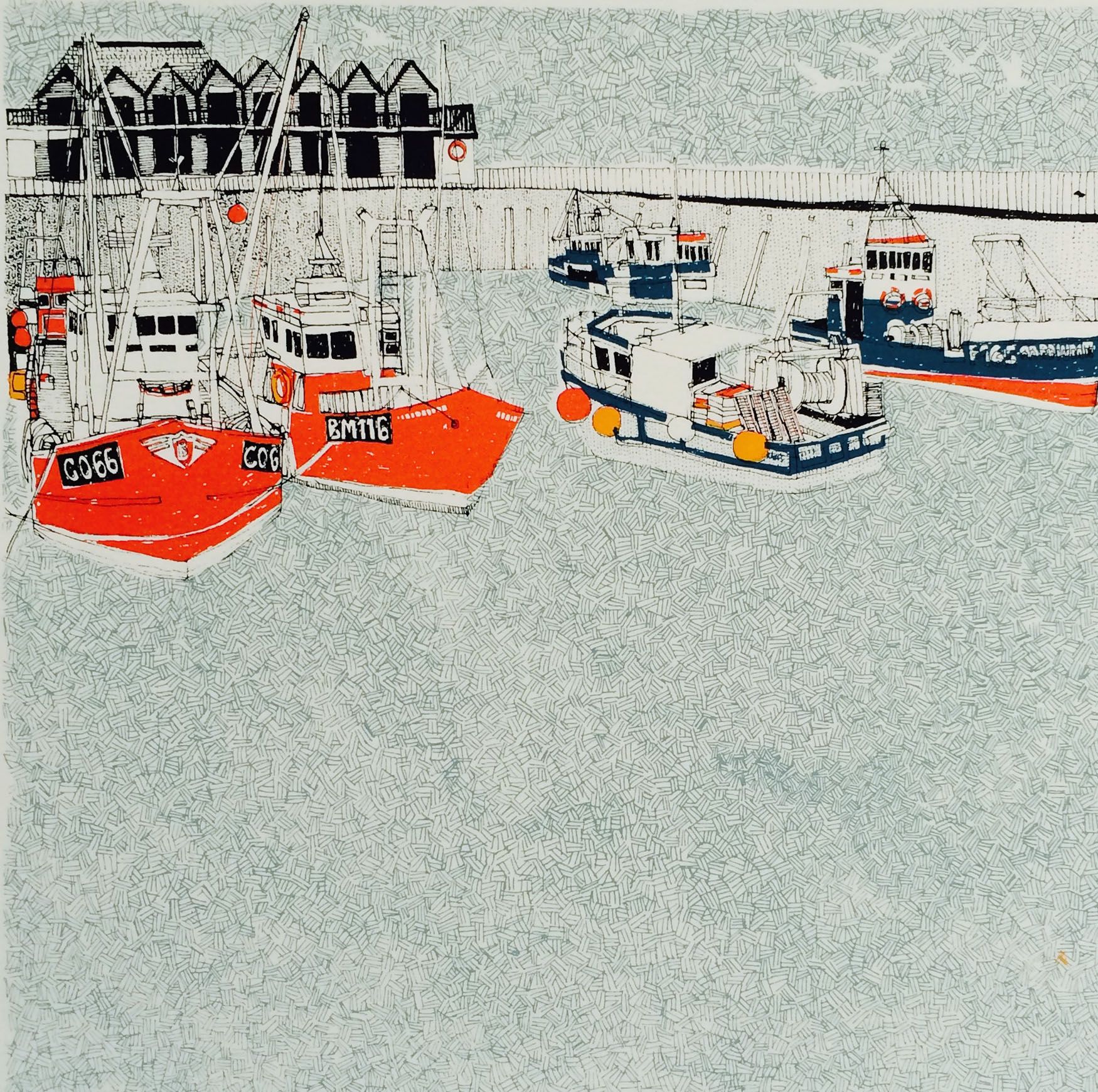 Whitstable Harbour by Clare Halifax