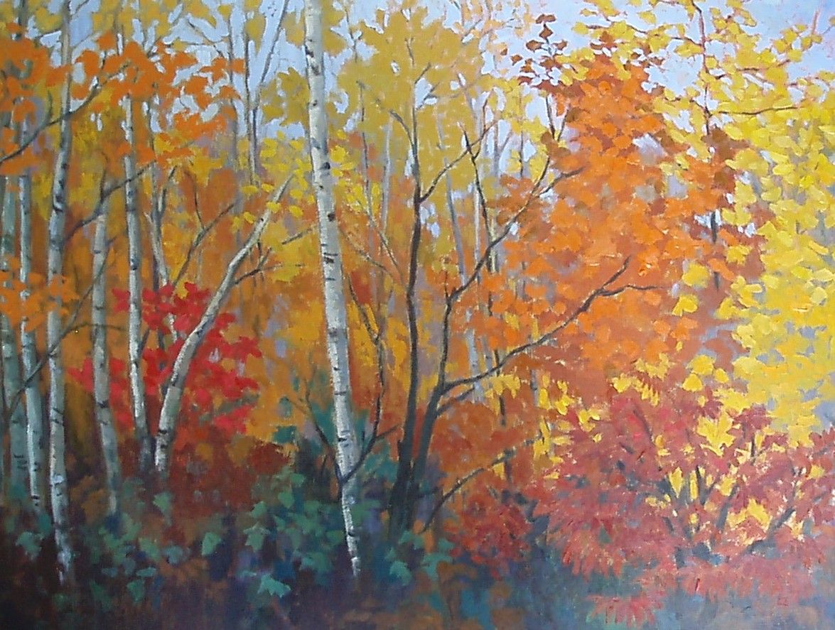 Woodlands in Autumn by Andrea Bates