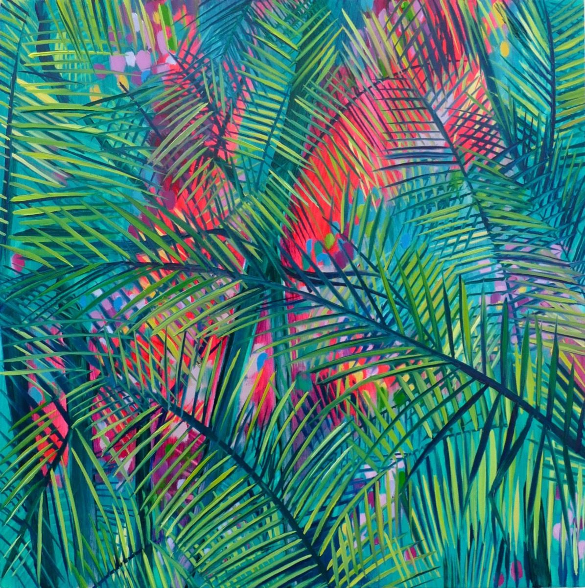 Tropical Garden viii by Alanna Eakin