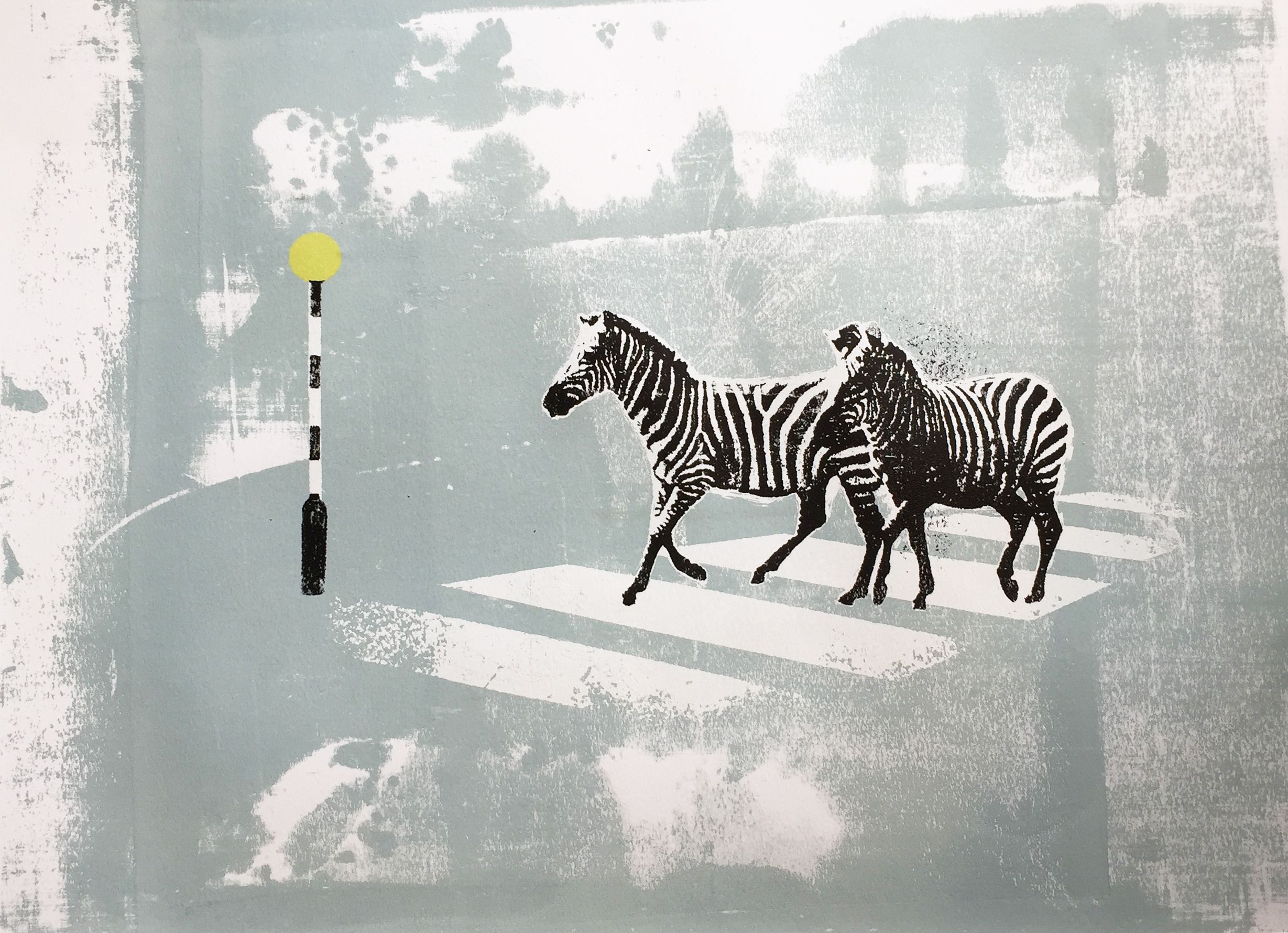 Zebra Crossing II by Katie Edwards